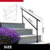 LFGUD 4 to 5 Steps Hand Rails for Outdoor Steps,Stair
