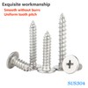 Ctyjia M3.5 x 8mm Phillips Flat Head Self-Tapping Screws, Thin