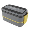 Double Layer Bento Box 316 Stainless Steel Compartment Portable Lunch