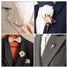 sourcing map 50 Pairs Copper Pin Backs, Butterfly Tie Locking
