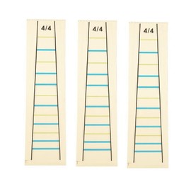 GOSONO 3PCS Violin Practice Fiddle Finger Guide Sticker Violino Fingerboard Fretboard Indicator Position Marker (4/4)