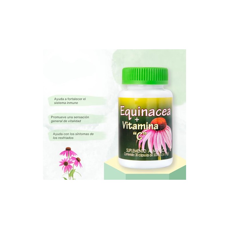 Anahuac | Equinacea con Vitamina C l Pack 3 Frascos