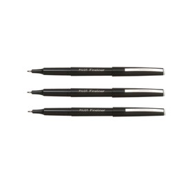 Pilot Extra Fine Fine 0.4mm Black Fineliner Pen (Pack of 3)