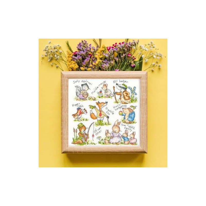 Bothy Threads Counted Cross Stitch Kit - Country Folk