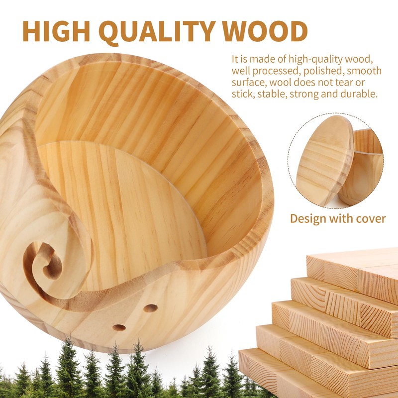 Wooden Yarn Bowl