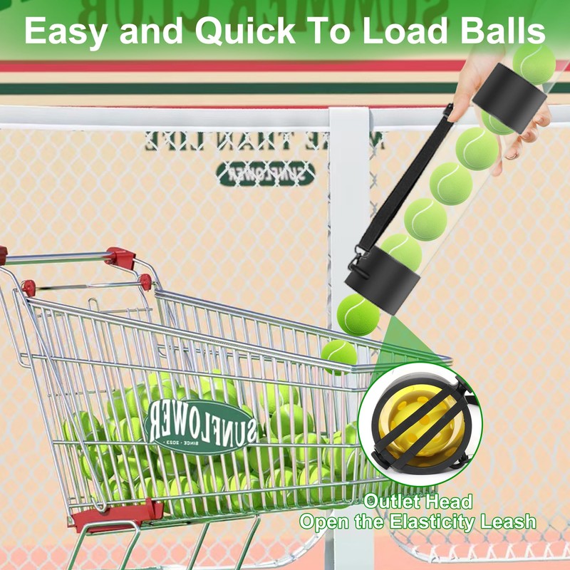 Asyxstar Pickleball Pickup Tube Retriever & Ball Hopper Storage with