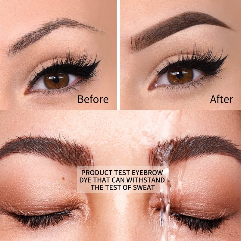 Waterproof Eyebrow Gel for Long Lasting,Unique Feather Design Tinted Eyebrow