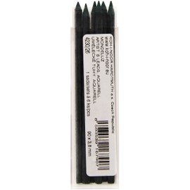 KOH-I-NOOR Aquarell Coloured Leads for 3.8mm Diameter 90mm Mechanical Pencil - Dark Green