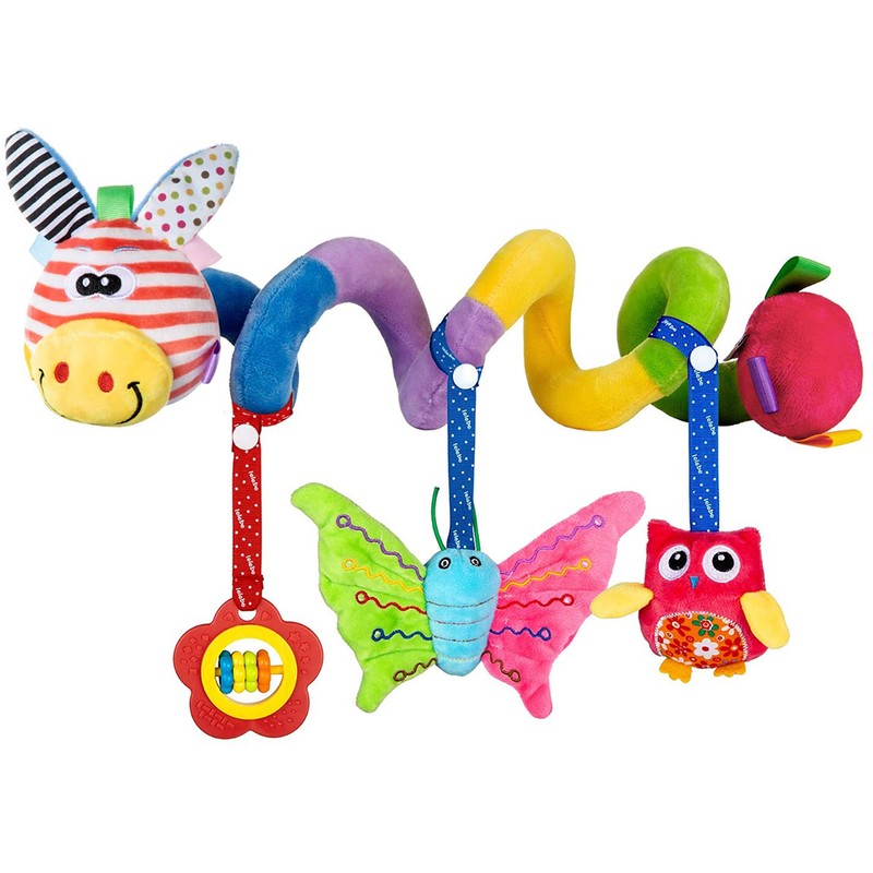 Baby Spiral Activity Hanging Toys with Bell Educational Baby Spiral