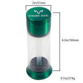Viking Axe 2'' Viking Axe Vacuum Sealed Storage Container for Herbs and Spices Gift for man
