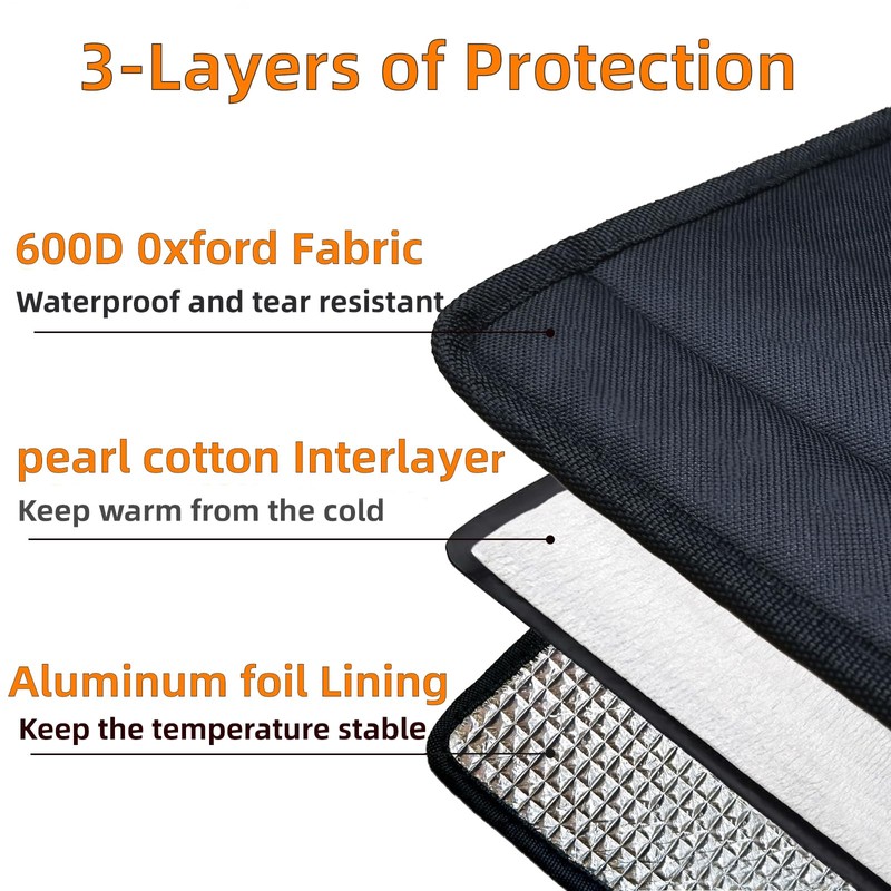 MLNSUNNY Winter Bee Hive Wrap,Fits 8 & 10 Frame Hives,Crafted