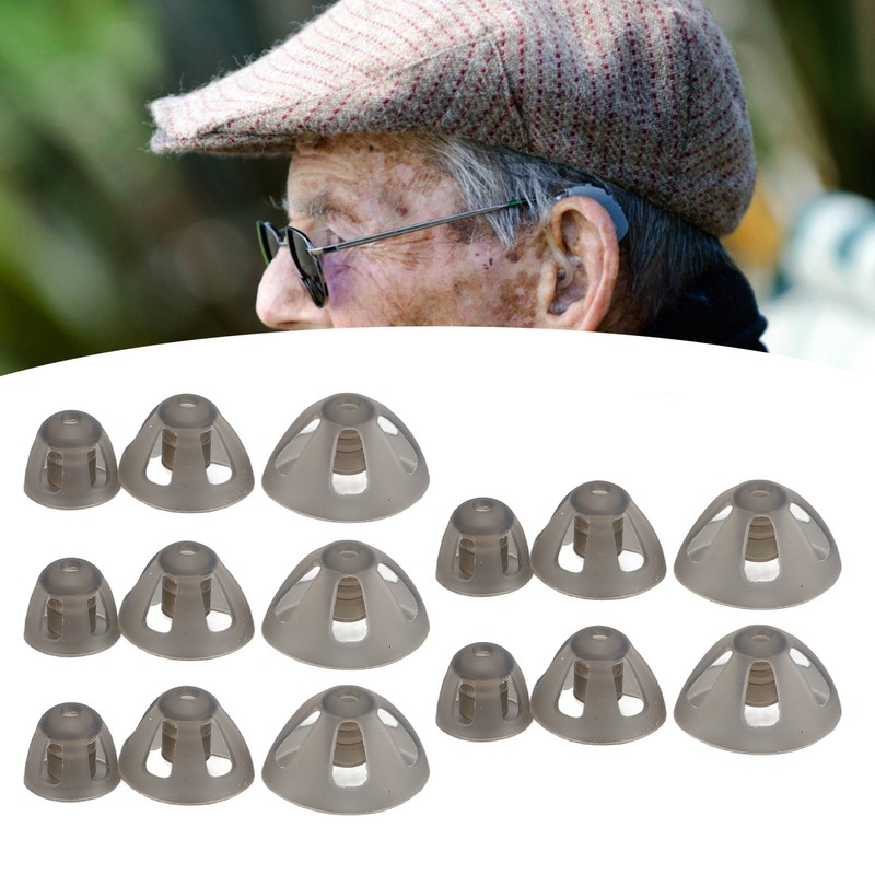 Hearing Aid Open Domes Professional Silicone Single Layer Replacement Hearing