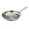 Black Cube Stainless Steel 12.5-inch Frying Pan, 3 Ply Professional