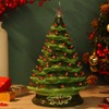 Boao 100 Pieces Ceramic Christmas Tree Bulbs and 5 Stars
