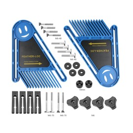 Featherboards Adjustable Feather Loc Board Set Multi-Purpose Tools Woodworking Safety Device for Table Saws and Router Tables Fence Tools(Blue)