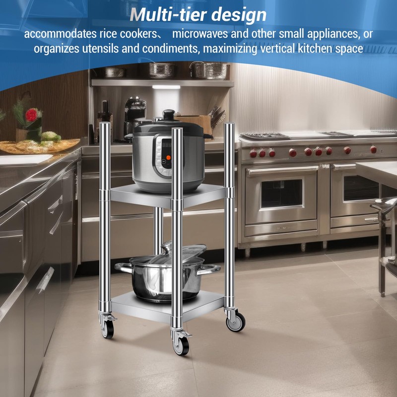Shimeyao 14" x 14" x 31" Rice Warmer Stand Stainless
