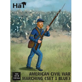 Hät - 1/32 American Civil War, Construction, Marching, Set 1 - Plastic Model Making - Scale: 1:32