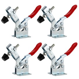 EXLECO GH-201-B Quick Release Clamp Metal Horizontal Toggle Clamp Hand Tool 100 kg 126 lbs Vertical Toggle Lever Clamp Quick Release Clamp Pack of 4