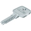 ABUS Profile Cylinder Lock D6XNP Polished Nickel Lock with 5