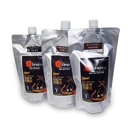 UnKnown Olango Wellbeing Ink Color Cream Squid Dye Rich Black Dark Brown Brown 500g+500g Dark Brown / 올랭고 웰빙 먹물 칼라크림 오징어 염색약 리치블랙다크브라운브라운 500g+500g 다크브라운