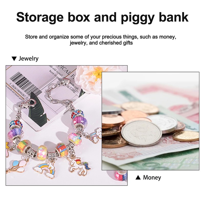 Small Cash Box, Lockable with Key, Lockable with Key, Portable