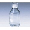 Screw Mouth Bottle Round White (Duran(R) )) with Clear Cap
