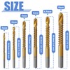 Mesee Titanium Coated HSS Drill & Saw Bit Set, 3-8mm