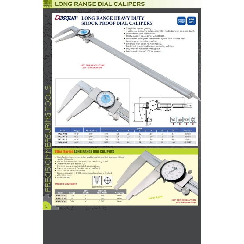 Pro Series by HHIP 4100-0020 Pro-Quality Dial Caliper, 6"