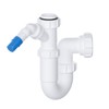 Telescopic Adjustable P Trap with Swivel Nozzle - 40mm (1.1/2")