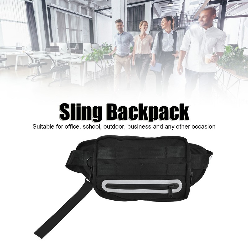 Sling Shoulder Bag Adjustable Strap Waterproof Scratch Proof Stylish Chest