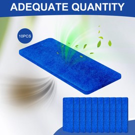 10 PCS Ceiling Fan Filter - MERV 6 Upgraded Adhesive Backed Easy Fit Universal Ceiling Fan Air Filter for Fan Blade Top Family Room Home Bedroom Kitchen Office