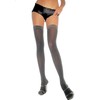 Leg Avenue 6280 Lurex Opaque Thigh Highs, black-purple, One Size