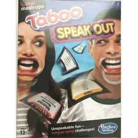 Hasbro Taboo Speak Out Game Mashups tongue tying Family fun Party Hasbro 4-6 player 13+