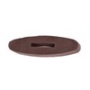 Shires Rubber Rein Stops in Brown onesize