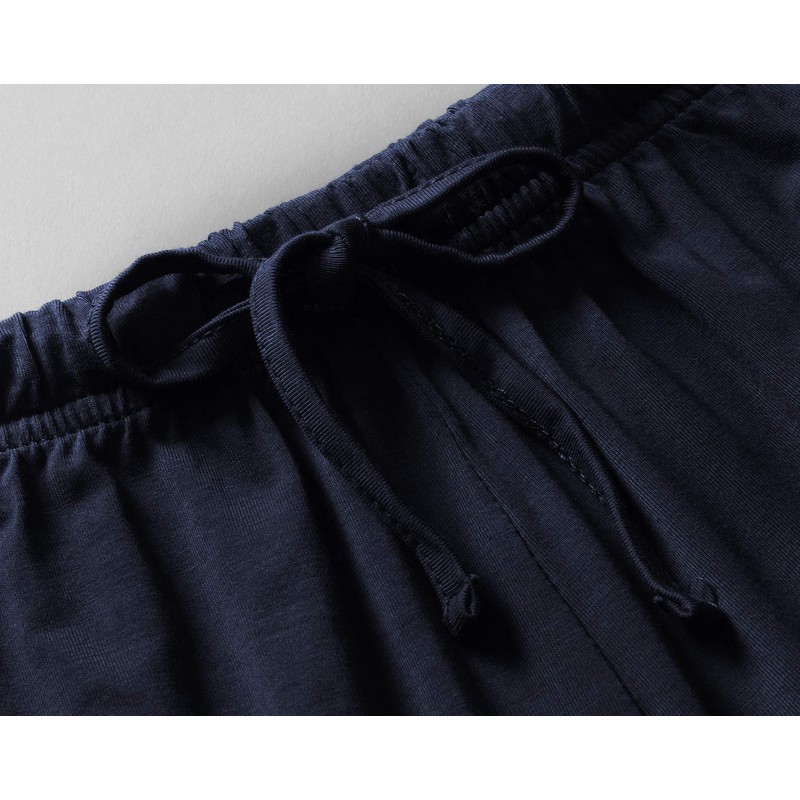 Latuza - Pantalones de pijama de punto para mujer, marino,