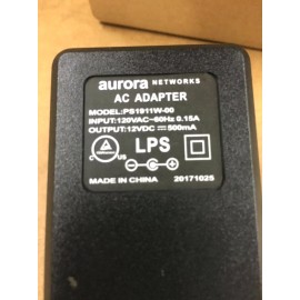 AURORA NETWORKS Slim PCT Wall Mountable Power Adapter Input 120vac Output12vdc 500ma for CATV