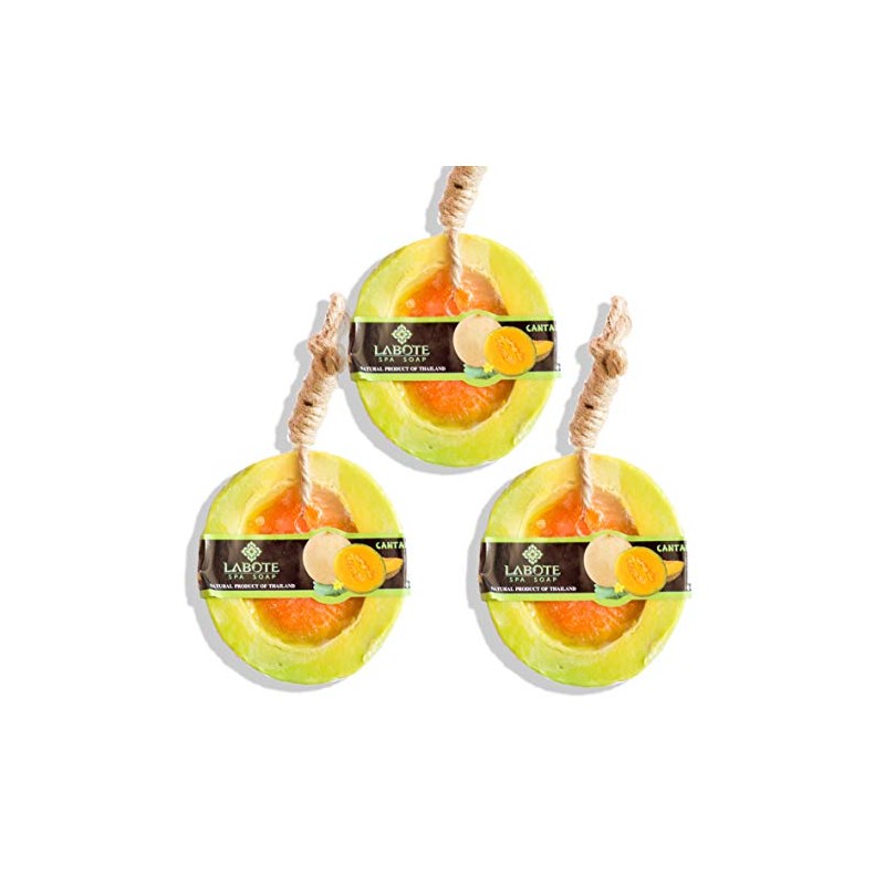 LABOTE Handmade Thai Organic Natural Soap Honey Melon with Typical