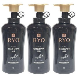 Ryeo JinGeomMo 려 진결모 탈모증상케어 샴푸 두피모근케어 490ml x3개 Effective Scalp Care Shampoo for Hair Loss Symptoms 490ml x 3