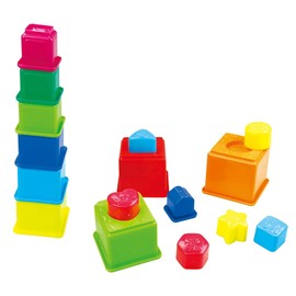 Sea Animals Shaped Stacking Blocks | Educational Baby Toys | Colorful Stacking Building Blocks | Educational Shape Sorting Color Preschool Stacking Kids Toys | 10 Pieces Building Cups 6 Animal Shapes