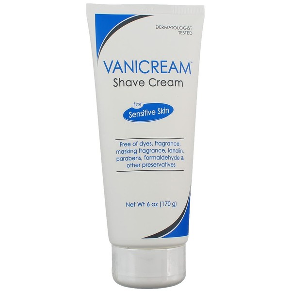 Vanicream Shave Cream For Sensitive Skin 6 oz (Pack of 5)