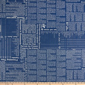 Riley Blake Designs Riley Blake Farm Girl Vintage Canning Denim, Fabric by the Yard