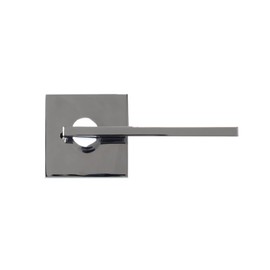 Bravura Hardware 943 Raleigh Lever Privacy Lockset with Modern Square Trim Reversible Adjustable Door Handle Lever for Bedroom/Bathroom, Chrome