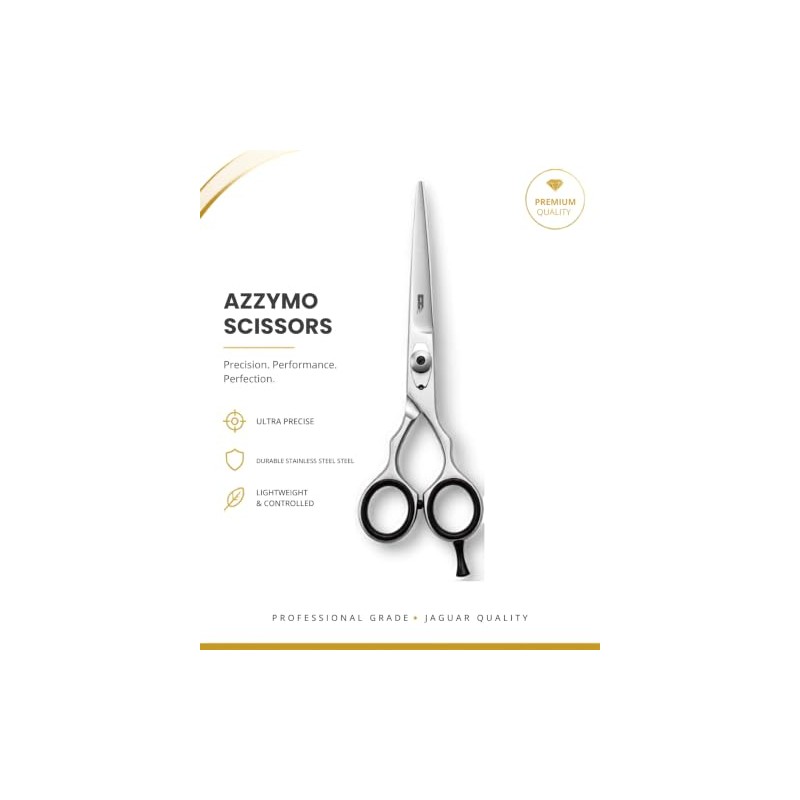 Professional Hair Cutting Scissors, Japanese Stainless Steel, 6.5 inch