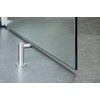 Door stopper for floor mounting in L-shape made of stainless