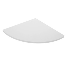 Gatuida Bathroom Corner Wall Shelf Fan Shaped Wall Mounted Floating Shelf Single Piece Radius for Space Saving Storage Bedroom Bathroom and Kitchen Stylish and Stable Design for Flowerpots