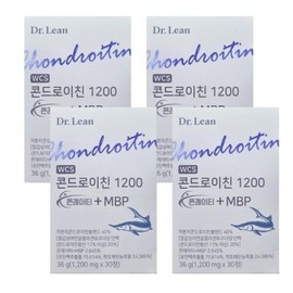 Dr.Lin Chondroitin 1200 Conrate + MBP 1200mg x 30 tablets 4 boxes VKS / 닥터린 콘드로이친 1200 콘레이티 + MBP 1200mg x 30정 4박스 VKS