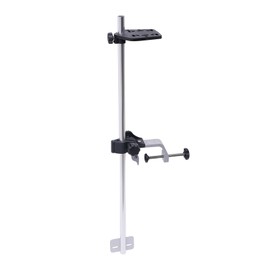 WUSILILU Universal Portable Transducer Bracket + Fish Finder Mount, 360 Adjustable Rotating Universal Fish Finder Bracket, Arge Clamp Max. Opening 2-3/4 "