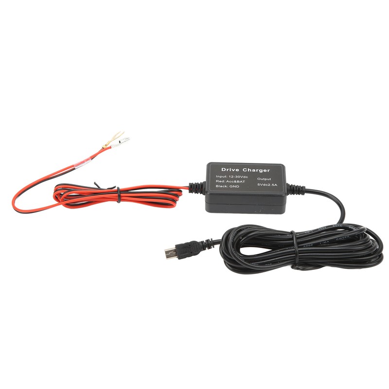 Dash Cam Hardwire Kit MINI USB Adapter 12V‑30V to 5V