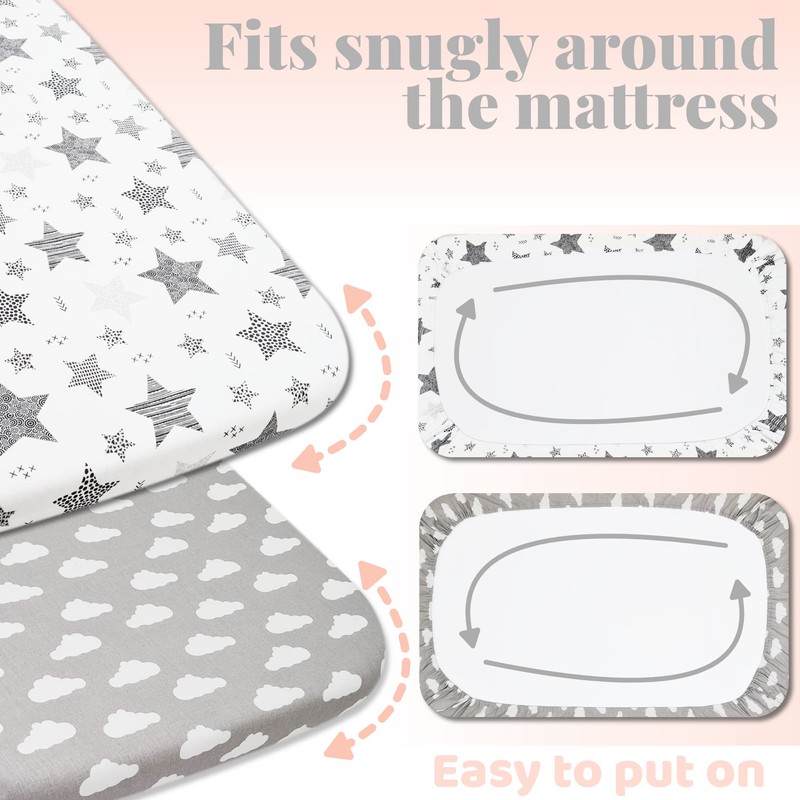 Next to Me Crib Sheets - 3pc Crib Sheets Set
