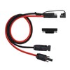 2ft/60cm Solar Conector to SAE Adapter 10AWG Cable + 2ft/60cm